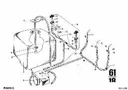 WINDSHIELD CLEANING diagram for BMW 2500-3.3Li 2800