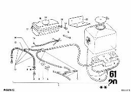 WINDSHIELD CLEANING diagram for BMW 2500-3.3Li 2800