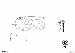 INSTRUMENT CLUSTER diagram for BMW 2500-3.3Li 3.0Si
