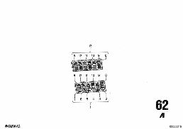 INSTRUMENTS COMBINAT-.SINGLE COMPONENTS diagram for BMW 2500-3.3Li 3.0Si