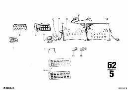 INSTRUMENTS COMBINAT-.SINGLE COMPONENTS diagram for BMW 2500-3.3Li 3.0Si