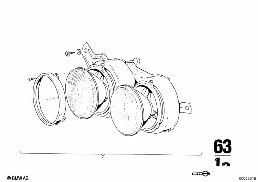 HEADLIGHT diagram for BMW 2500-3.3Li 3.0S