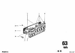REAR LIGHT diagram for BMW 2500-3.3Li 3.0S
