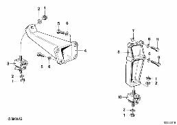 ENGINE SUSPENSION / DAMPER diagram for BMW 3 Series E21 320