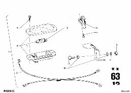 ENGINE COMPARTMENT LIGHT diagram for BMW 2500-3.3Li 3.0S