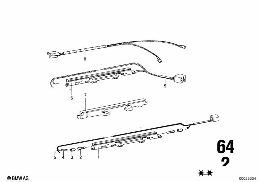 HEATER-SWITCH PANEL/WIRING SET diagram for BMW 2500-3.3Li 2800