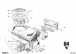 HEATER diagram for BMW 2500-3.3Li 2800