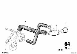 AIR OUTLET diagram for BMW 2500-3.3Li 2800