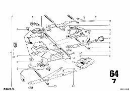 HEATER CONTROL diagram for BMW 2500-3.3Li 2800