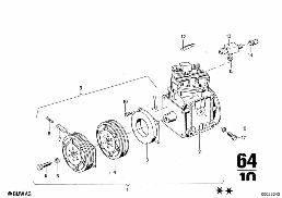 AIR CONDITIONING diagram for BMW 2500-3.3Li 2800