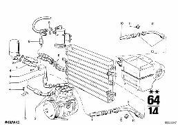 AIR CONDITIONING diagram for BMW 2500-3.3Li 2800