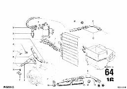 AIR CONDITIONING diagram for BMW 2500-3.3Li 2800