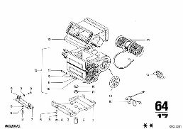 AIR CONDITIONING diagram for BMW 2500-3.3Li 2800