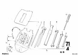 CAR TOOL/LIFTING JACK diagram for BMW 2500-3.3Li 2800