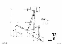 SAFETY BELT FRONT diagram for BMW 2500-3.3Li 3.0S