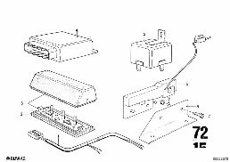 ELECTR. PARTS FOR US SAFETY BELTS diagram for BMW 2500-3.3Li 3.0SBav