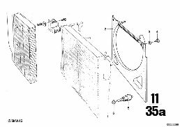 RADIATOR diagram for BMW 2500-3.3Li 2500