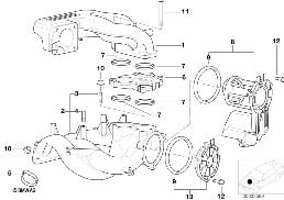 INTAKE MANIFOLD SYSTEM diagram for BMW 3 Series E46 318i