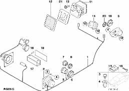 PARTS F HARMAN KARDON TOP-HIFI SYSTEM diagram for BMW 3 Series E36 328i