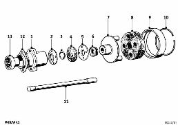 DRIVE SHAFT diagram for BMW R 24         -50 R24