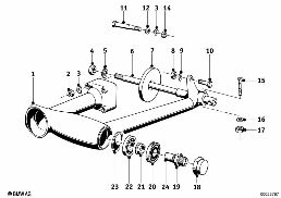 Bras oscillant AR diagram for BMW R 26         -60 R26