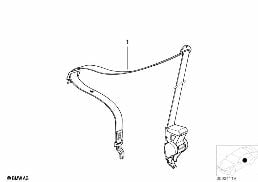 UPPER BELT FRONT LEFT diagram for BMW 3 Series E36 328i