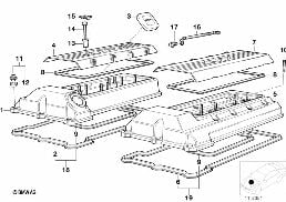 Couvre culasse diagram for BMW 7 Series E38 735iL