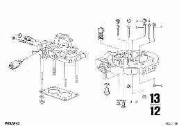 CARBURETOR, JETS AND PUMPS diagram for BMW 2500-3.3Li 2500