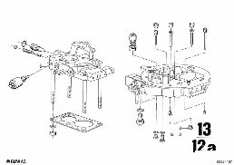 CARBURETOR, JETS AND PUMPS diagram for BMW 2500-3.3Li 2500