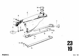 EXTERNAL GEARSHIFT PARTS/SHIFT LEVER diagram for BMW 2500-3.3Li 3.0Si