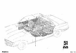 COVER MATERIAL, RUNNING METER diagram for BMW 2500-3.3Li 3.0Si
