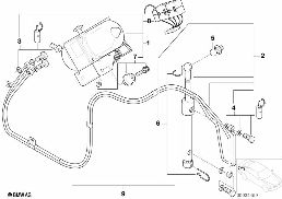 ELECTRO-HYDRAULIC FOLDING TOP PARTS diagram for BMW Z3 E36 M