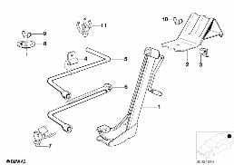 CAR TOOL/LIFTING JACK diagram for BMW 5 Series E34 535i