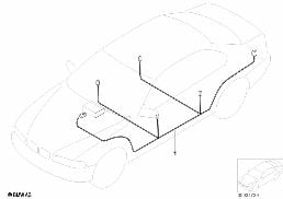 AUDIO WIRING HARNESS diagram for BMW 3 Series E46 M3