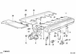 Insugningsanlaeggning-AGR diagram for BMW 3 Series E36 325tds