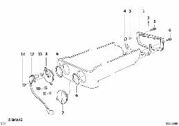 BOTTOM HOUSING MOUNTING PARTS diagram for BMW 5 Series E34 M5 3.8