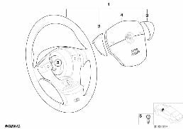 M SPORTS STRNG WHL,LEATHER,AIRBAG-SMART