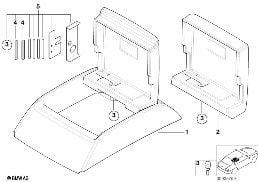 Consola do monitor diagram for BMW 7 Series E38 L7