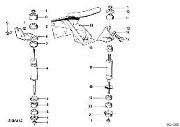 ENGINE SUSPENSION / DAMPER diagram for BMW 3 Series E21 320