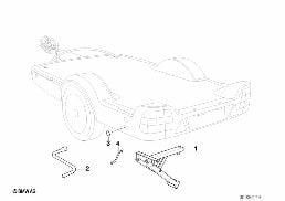 Remorque supports de hayon diagram for BMW 5 Series E39 525td