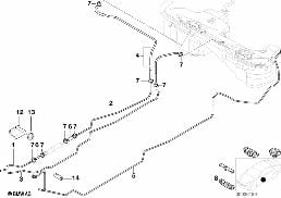 FUEL PIPE AND MOUNTING PARTS diagram for BMW 3 Series E46 318i