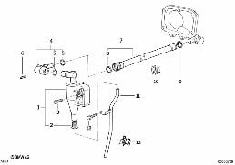 CRANKCASE-VENTILATION/OIL SEPARATOR diagram for BMW 7 Series E32 740i