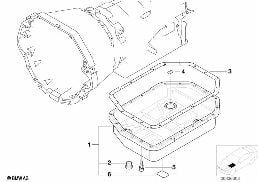 A5S440Z OIL PAN diagram for BMW 7 Series E38 740i