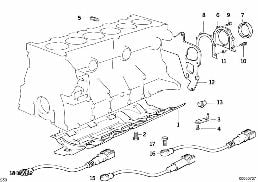 引擎組/安裝件 diagram for BMW 3 Series E36 M3