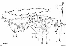 油底殼/量油尺 diagram for BMW 3 Series E36 M3