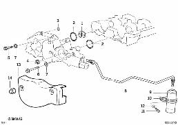 氣缸蓋 Vanos diagram for BMW 3 Series E36 M3