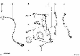 鏈條箱殼體 diagram for BMW 3 Series E36 M3
