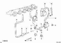 真空調節-引擎 diagram for BMW 3 Series E36 M3