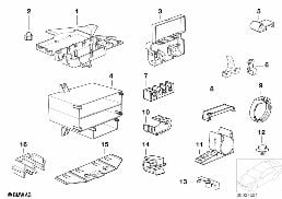 VARIOUS WIRING CONNECTORS diagram for BMW 3 Series E36 325i