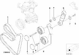 BELT DRIVE WATER PUMP/ALTERNATOR